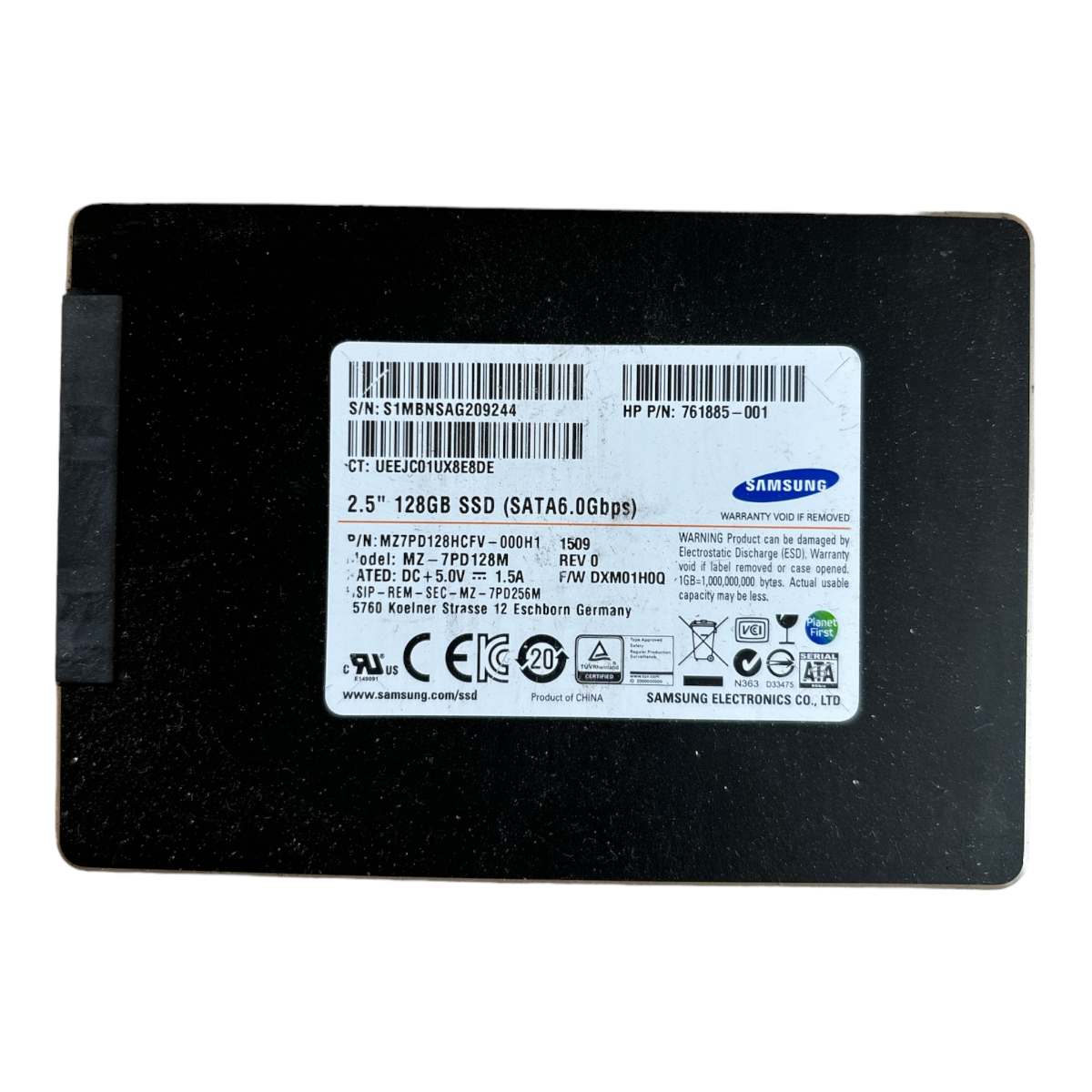 128GB SATA 2.5" SSD 6G Samsung 840 PRO MZ-7PD128M P/N: MZ7PD128HCFV-000H1