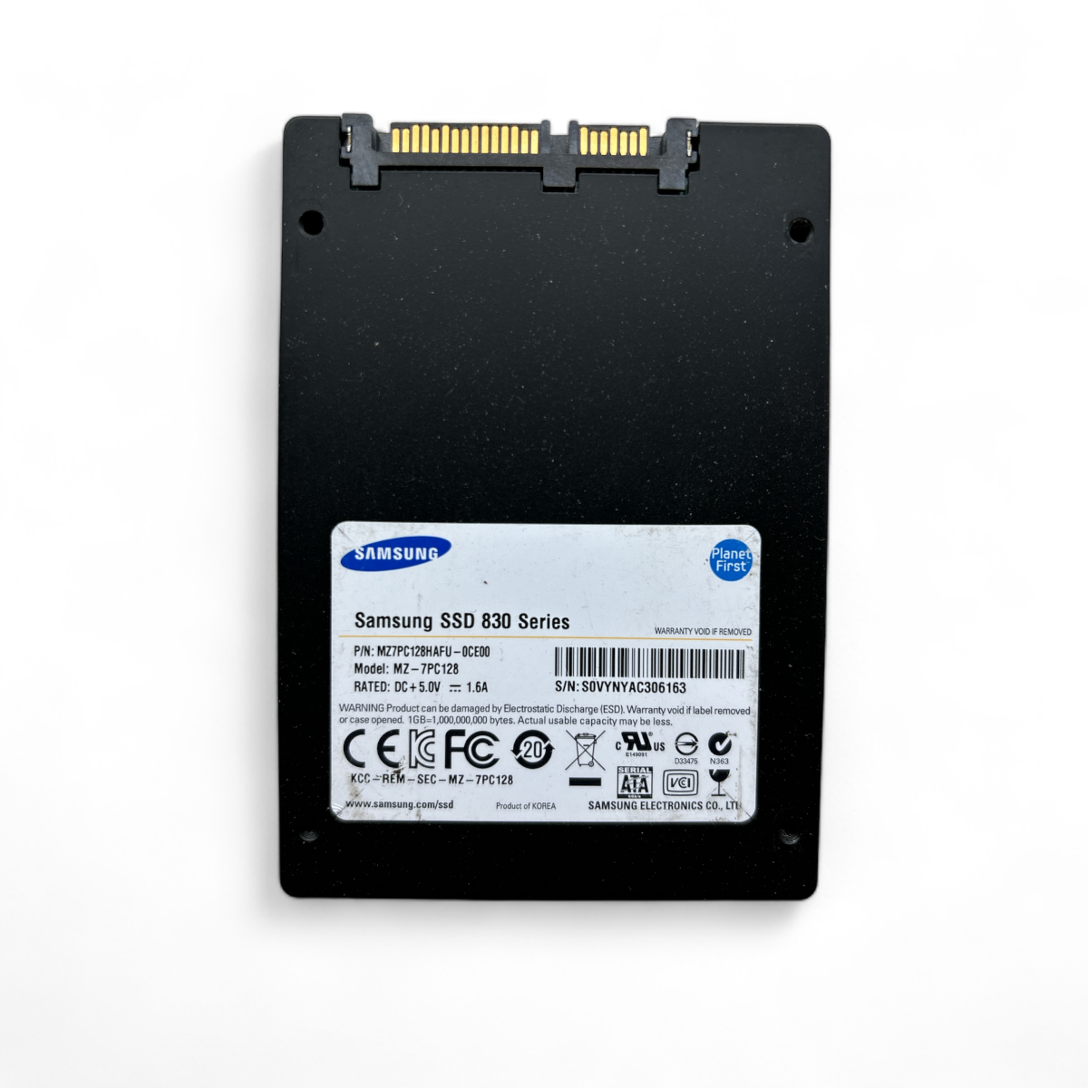 128GB SSD SATA 2.5 6g Samsung 830 Series MZ 7PC128 P N MZ7PC128HAFU 0CE00 ServerLama