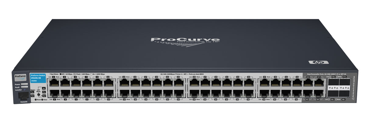 HP ProCurve 2510G-48 / 2510-48G, 48Port, Layer 2, GigaBit Switch P/N: J9280A