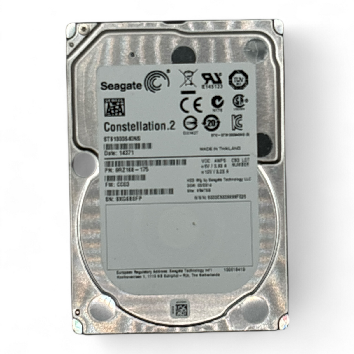 1TB HDD 2.5" SAS 6G 7.2K Seagate P/N: 9RZ168-175 ST91000640NS