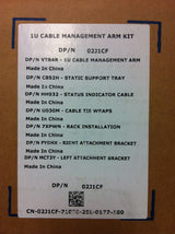 Dell 1U Cable Management Arm P/N: 2J1CF, 02J1CF