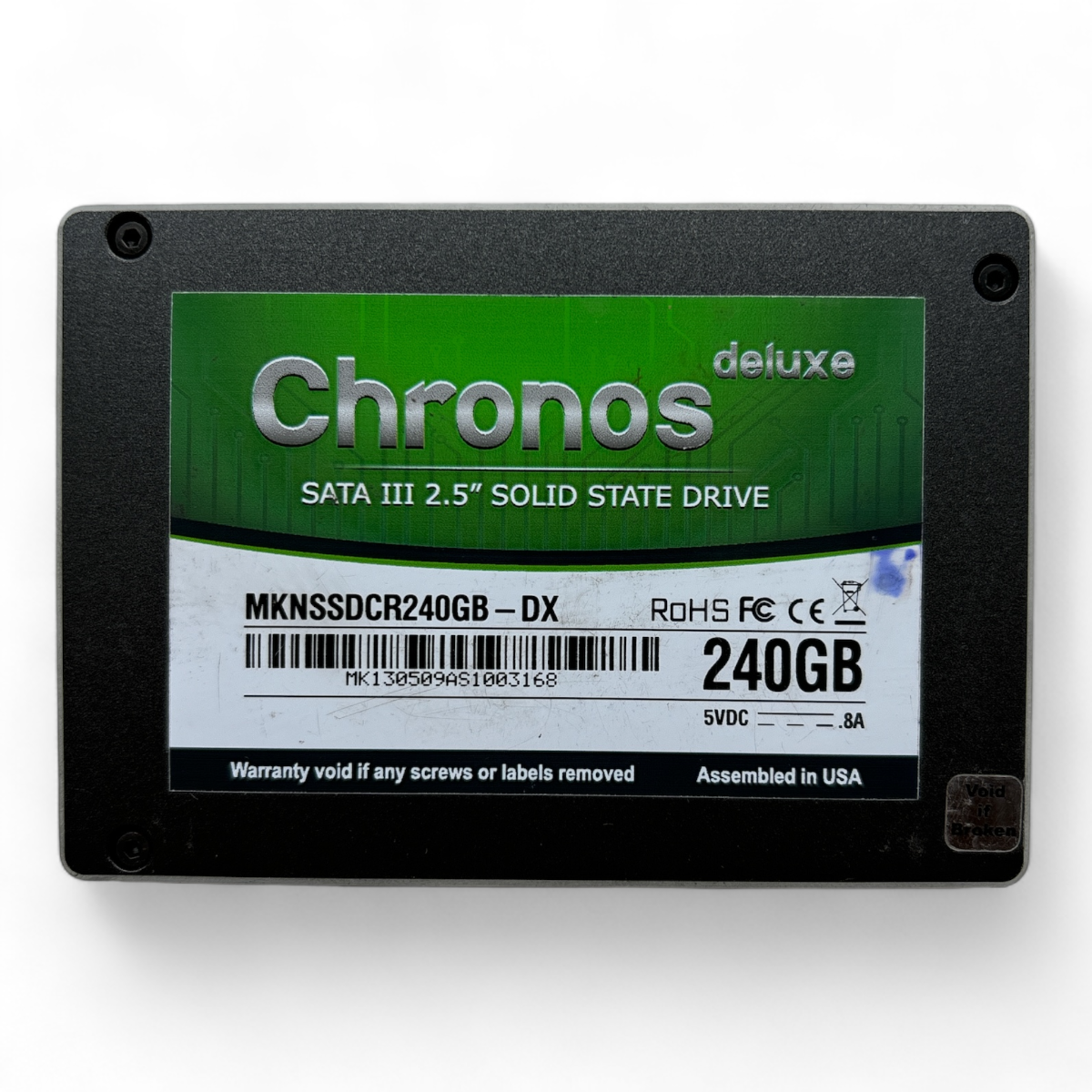 240GB SSD SATA 2.5" 6G Chronos Deluxe P/N: MKNSSDCR240GB-DX