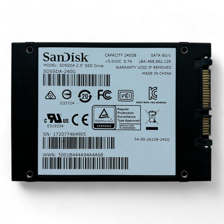 240GB SSD SATA 2.5" 6G SanDisk SDSSDA P/N: SDSSDA-240G