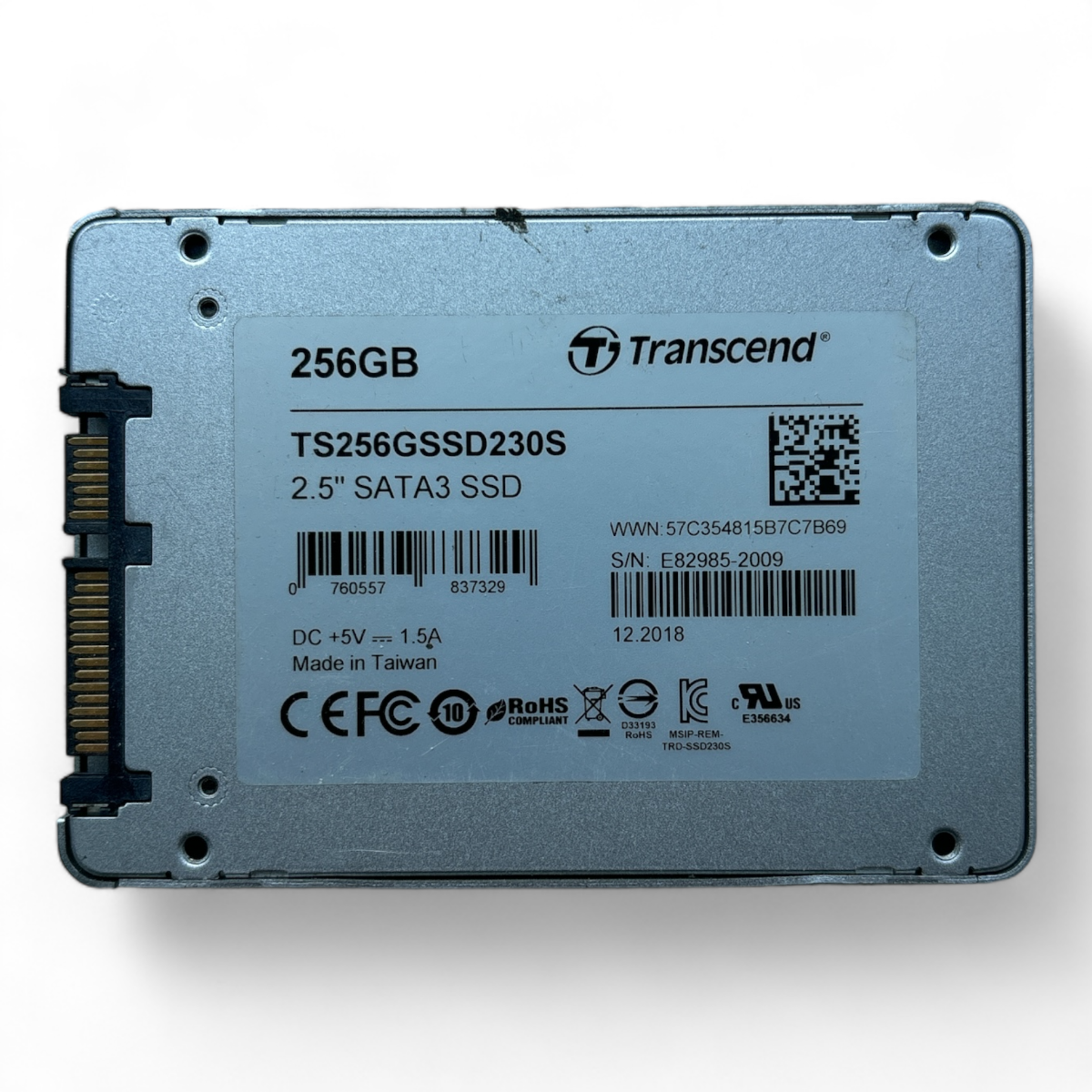 256GB SSD SATA 2.5" SATA3 Transcend P/N: TS256GSSD230S