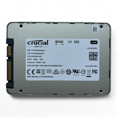 275GB SATA 2.5" 6G SED Crucial MX300 CT275MX300SSD1 P/N: CT275MX300SSD1