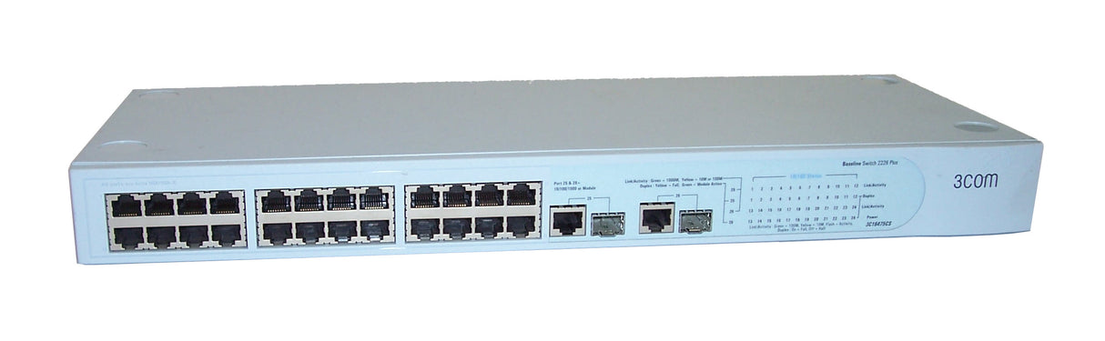 3Com Baseline Switch 2226 P/N: 3C16475A, 1647-510-050-1.00