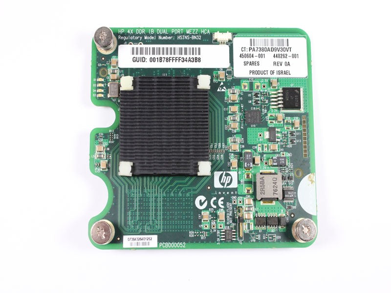 Dual Port Gigabit Mezzanine Card 4x DDR InfiniBand Network Adapter Wired C-Class Blades HP P/N: 448262-001