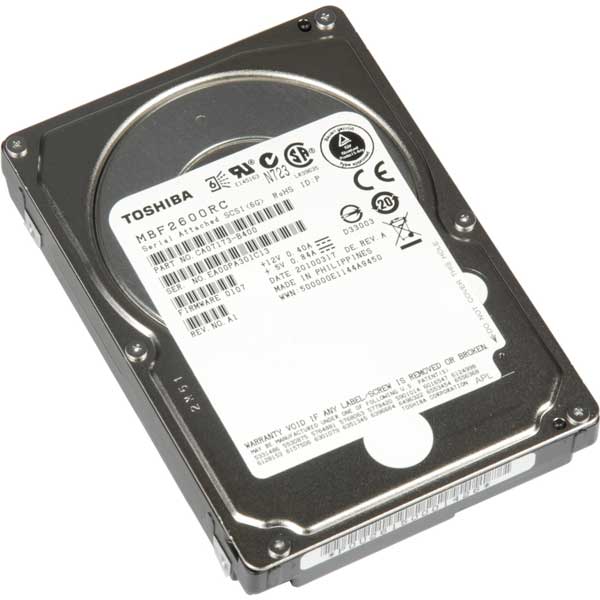 600GB 10K SAS 2 5 inch DP Toshiba MBF2600RC