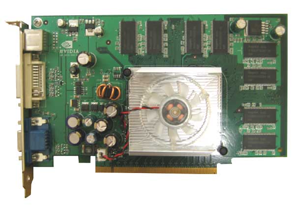 NVIDIA GEFORCE 6200 PCI, 256MB en 1x DVI, 1x VGA, 1x TV