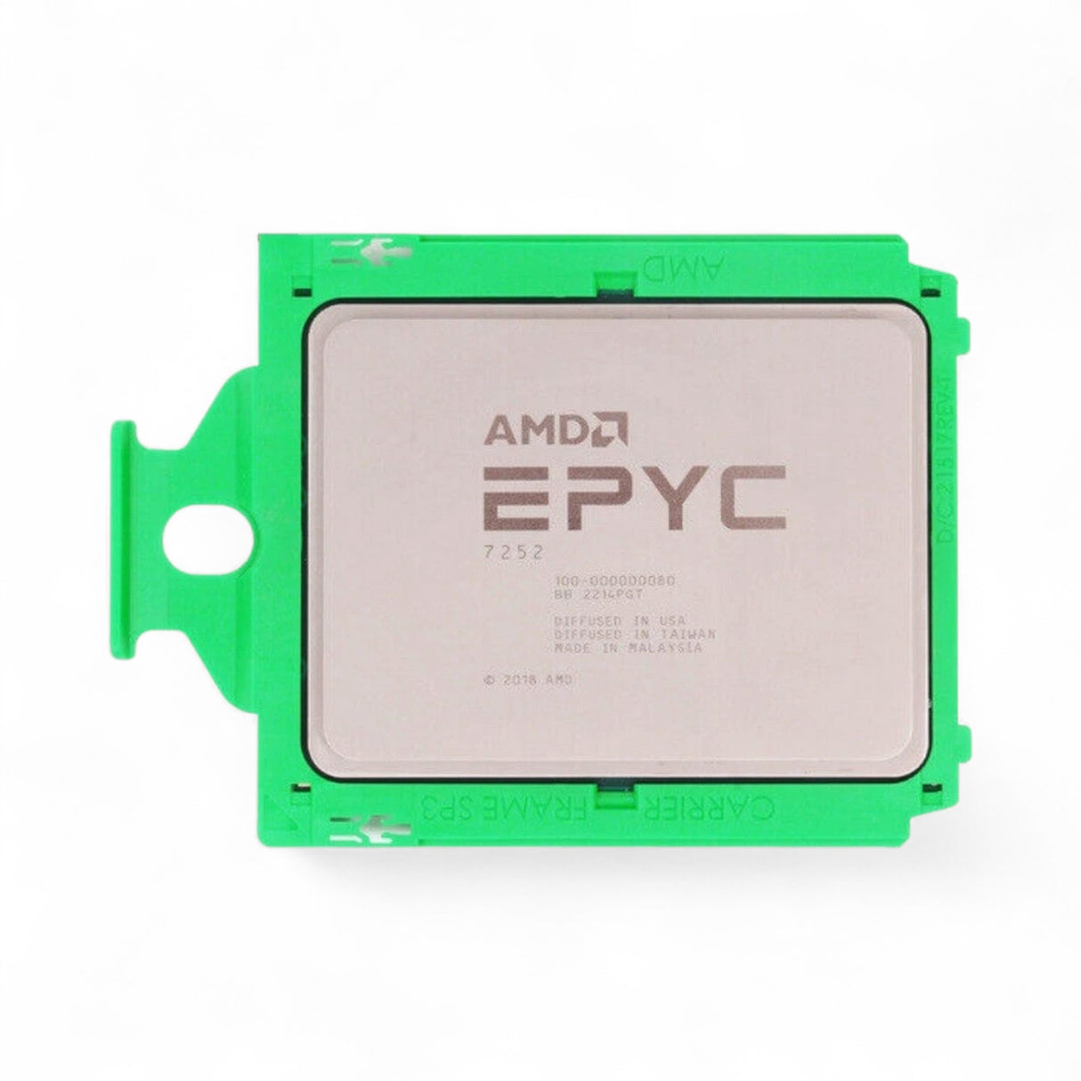 AMD EPYC 7252 Dell-locked! - 8 Cores 16 Threads, Base 3.10GHz Turbo 3.20GHz, 120W P/N: 100-000000080