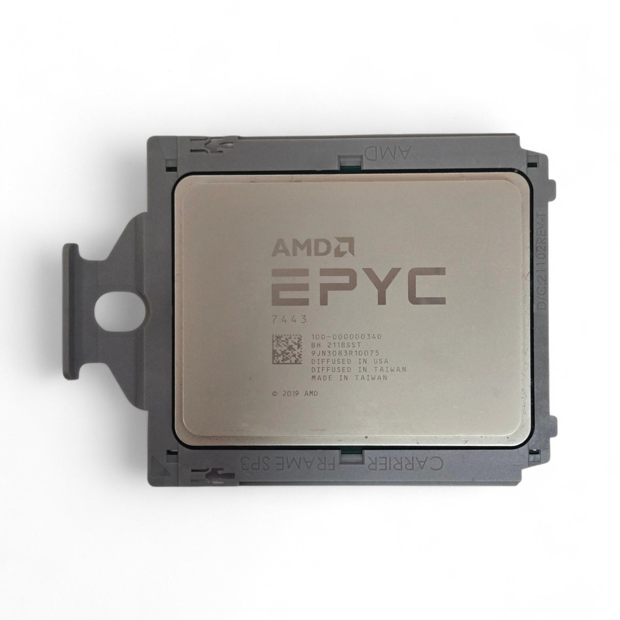 AMD EPYC 7443 Dell-locked! - 24 Cores 48 Threads, Base 2.85GHz Turbo 4.00GHz, 200W P/N: 100-000000340