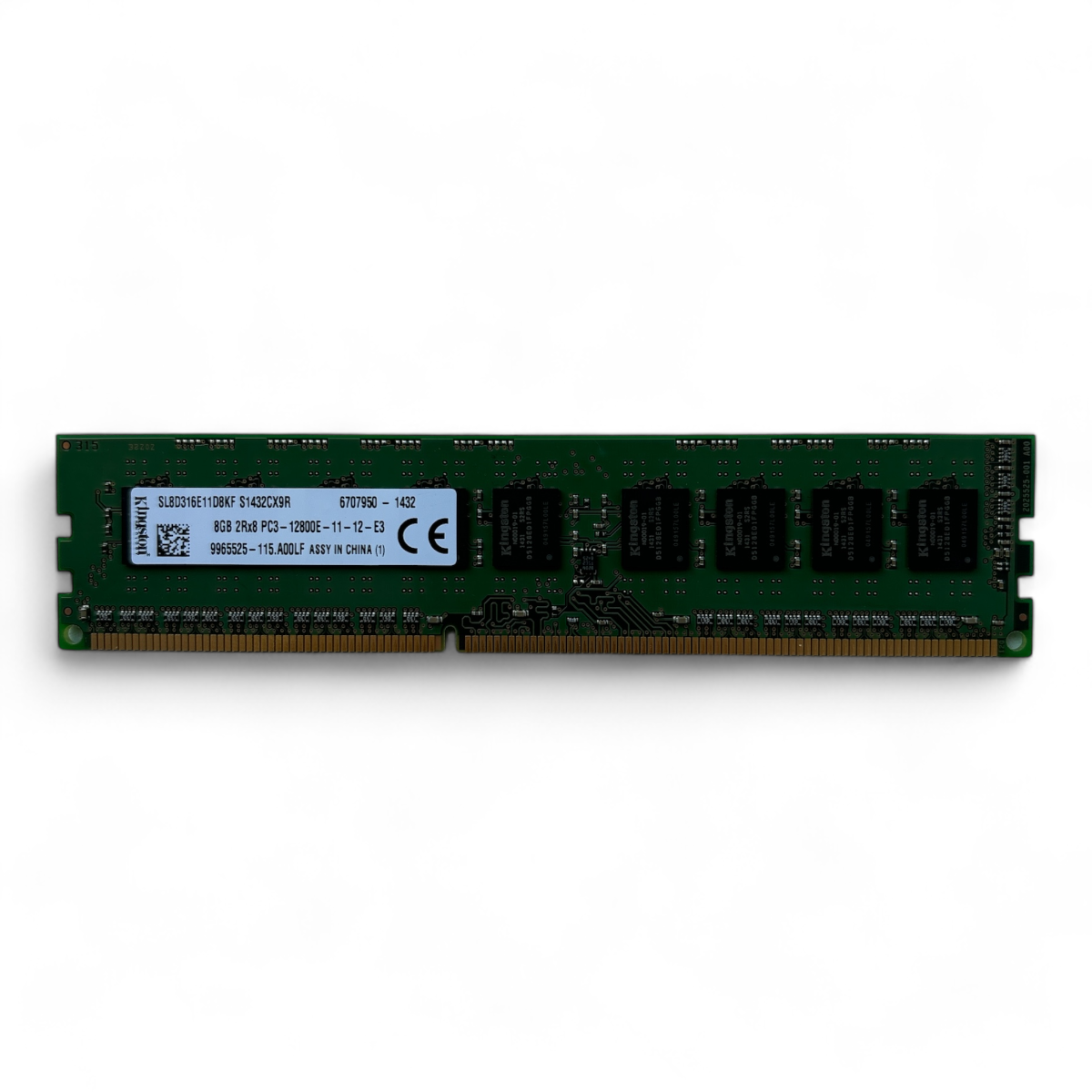 8GB 2Rx8 PC3-12800E Kingston 9965525055.A00LF