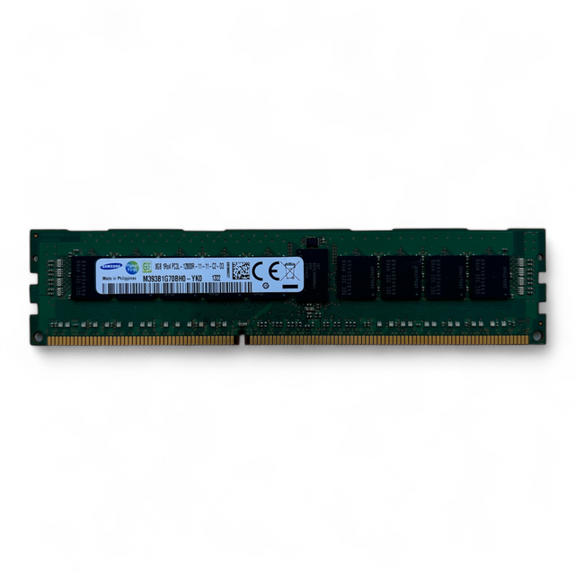 8GB, 1RX4, PC3L-12800R, Samsung P/N: M393B1G70BH0-YK0