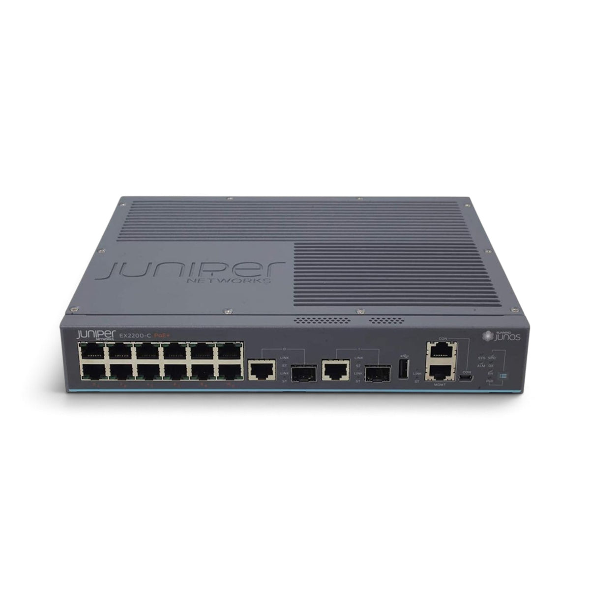 Juniper Switch managed - 12x 1Gb BASE-T Port, 2x 1Gb SFP Port, POE+, Managed, P/N: EX2200-C-12P-2G