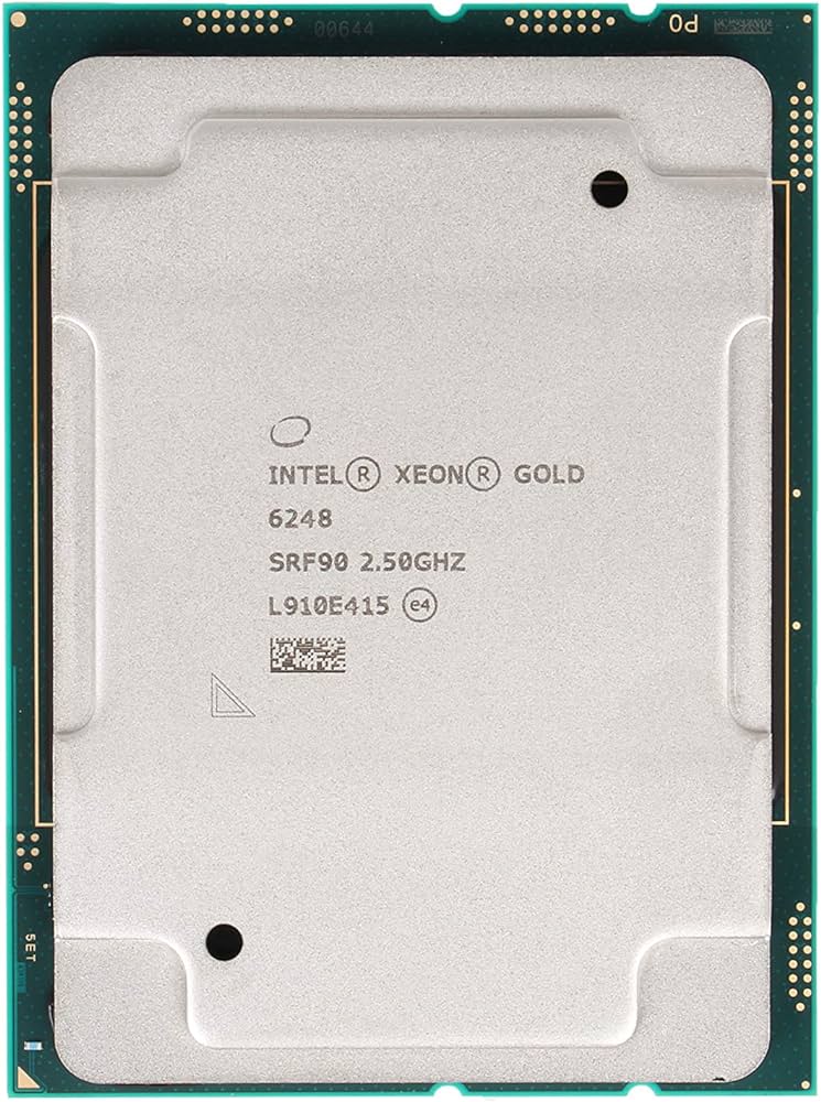 Intel Xeon Gold 6248 - 20-Cores 40-Threads, 2.50Ghz Base 3.90Ghz Turbo, 27.5MB Cache, 150W P/N: SRF90
