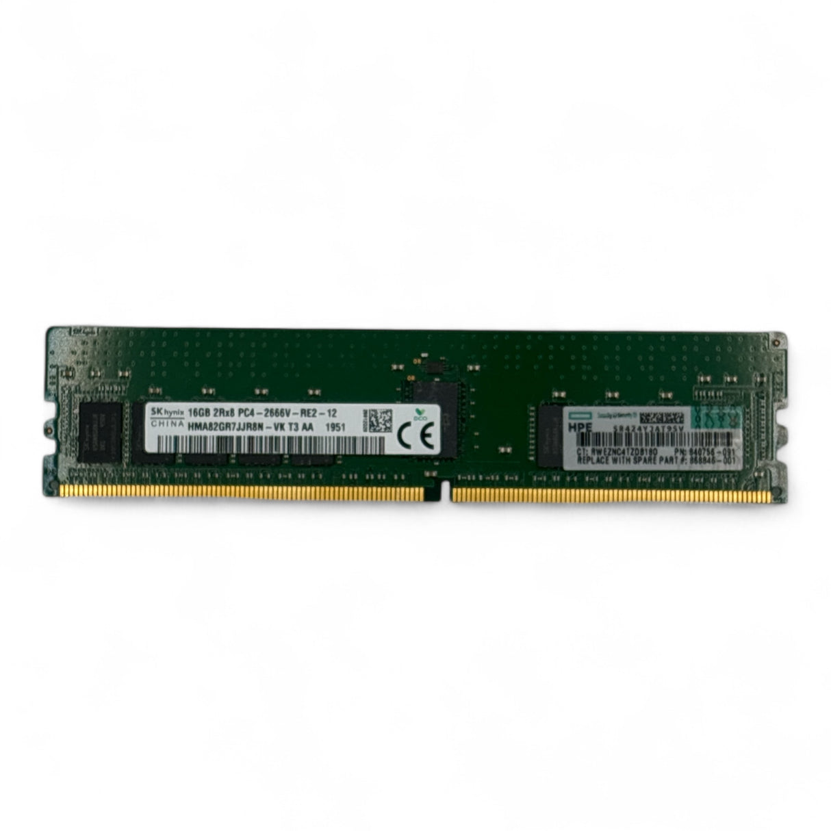 16GB 2Rx8 PC4-2666V SK Hynix HMA82GR7JJR8N-VK HP P/N: 840756-091