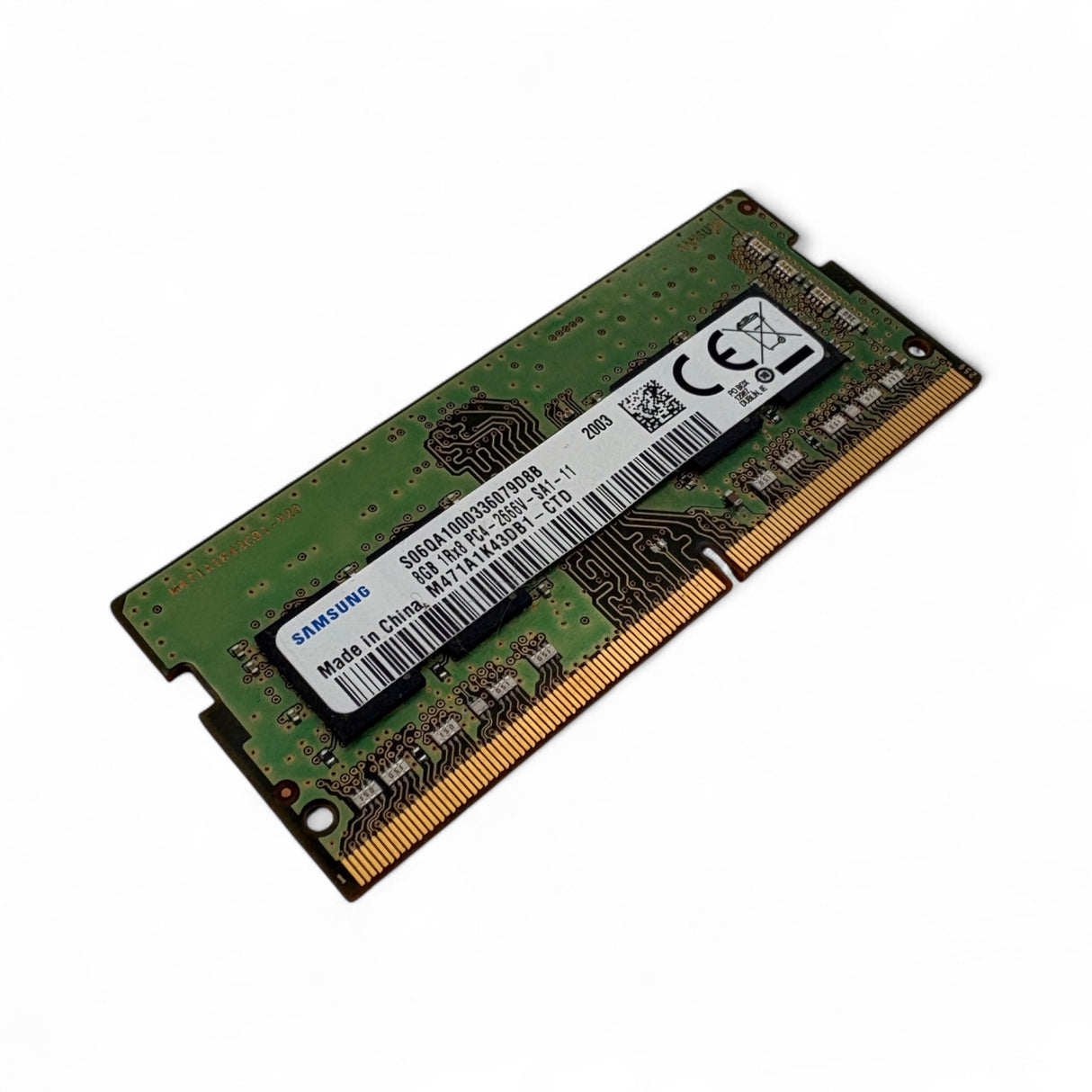 SODIMM 8GB 1Rx8 PC4-2666V Samsung M471AK43DB1-CTD