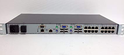 HP Server Console Switch with Virtual Media 2x16 KVM Switch 16 Ports PS/2 P/N: 408964-001