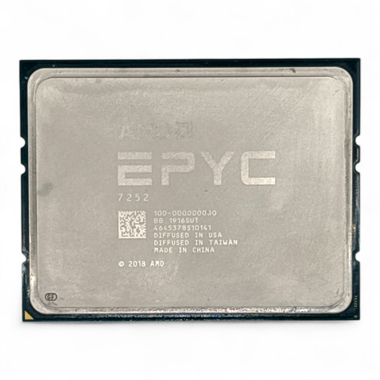 AMD Epyc 7252 [DELL LOCKED ! ! ]  - 8 Cores / 16 Threads, 3.1Ghz - 3.2GHz Cache 64MB, TDP 120W, P/N: 100-000000080