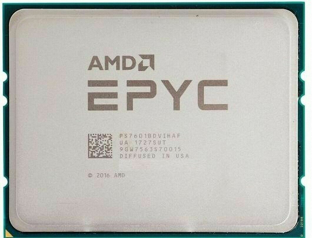 AMD Epyc 7401P - 24 Cores / 48 Threads, 2.0 - 3.0 GHz, Cache 64MB, TDP 155W, P/N PS740PBEVHCAF