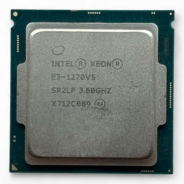 Intel Xeon E3-1270 v5 - 4GHz / Quad Core / QPI 8.00 GTs / Cache 8MB / TDP 80W / 64-bit - P/N: SR2LF