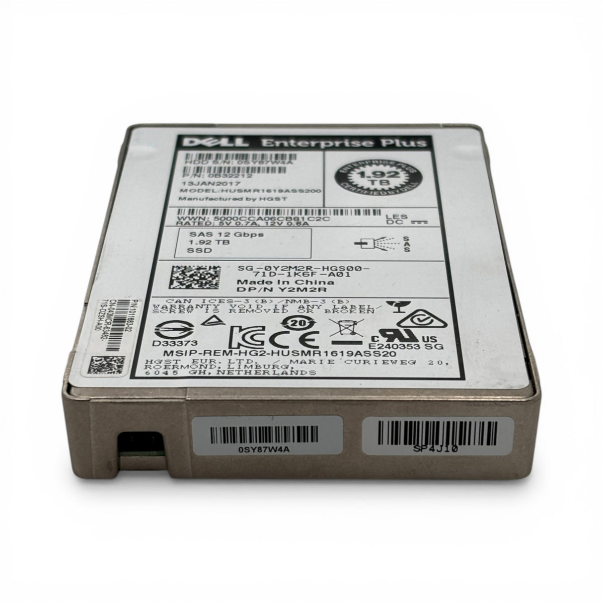 1,92 TB SAS 12G SSD Samsung PM1643 MZ-ILT1T90 P/N: MZILT1T9HAJQ-00007