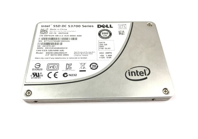 200GB SATA 2.5" Dell 6Gbps Dell 6P5GN