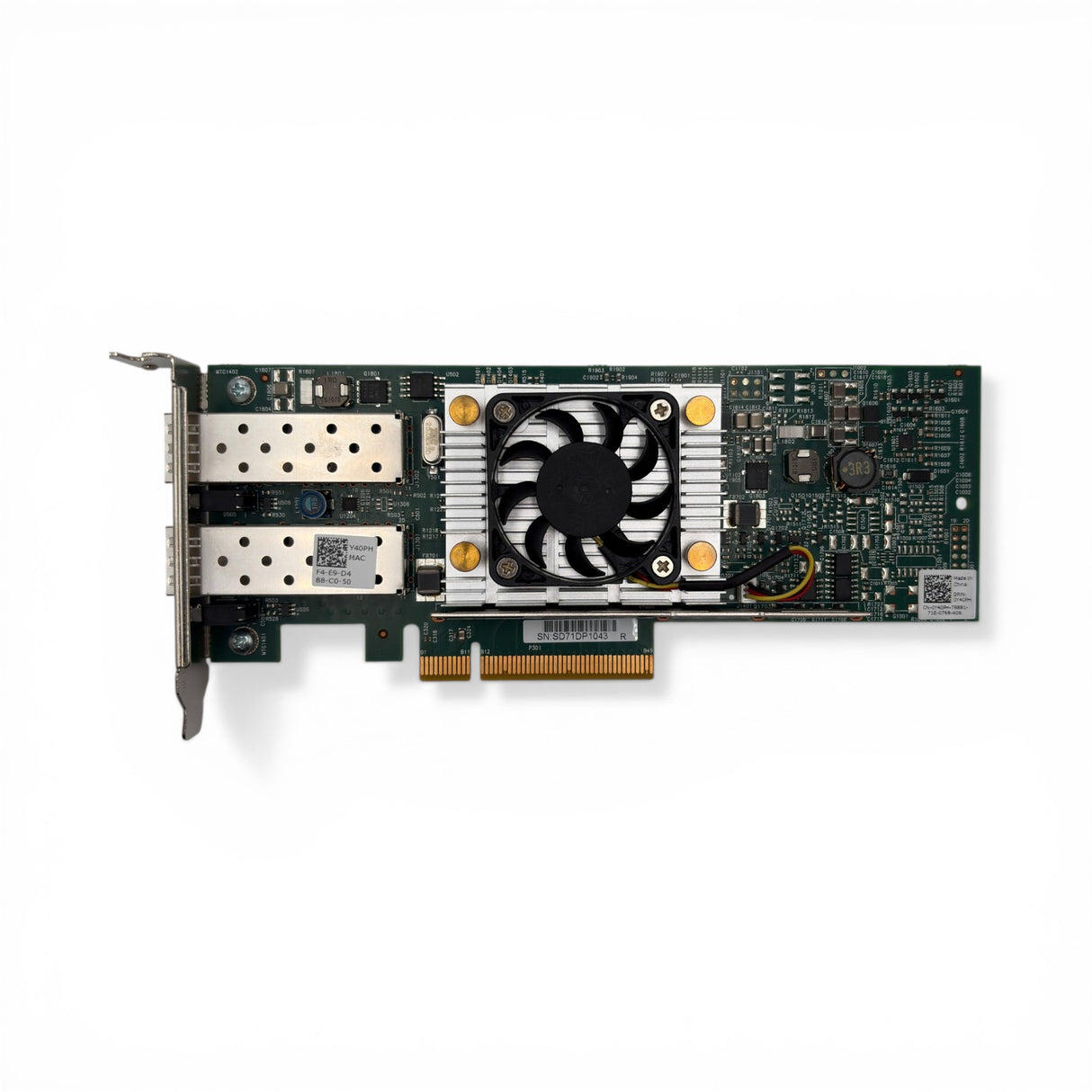 Dell Broadcom 57810S 2P 10Gb/s SFP+ Low Profile NIC P/N: 0Y40PH, Y40PH
