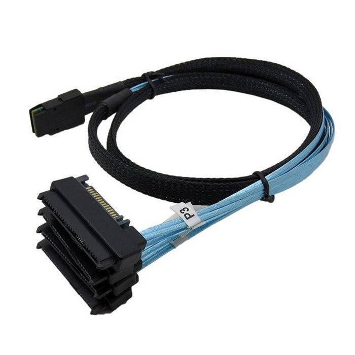 SAS Cable SFF-8087 to 4x SFF-8482 for R510 Dell P/N: 0PM4W6