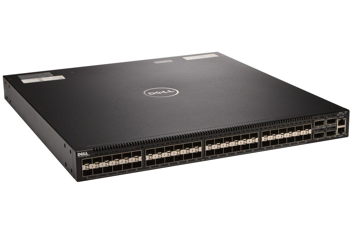 DELL Force10 S4810P-AC 2 x PSU 759-00096-02 RevF 48 Port Managed Ethernet Switch 1