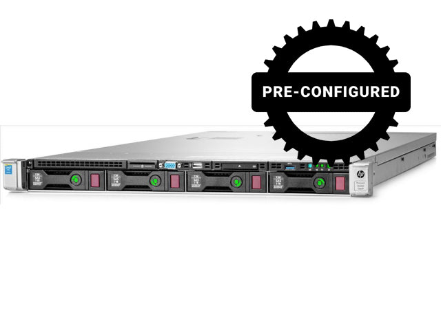 HP ProLiant DL360 G9 4x 3.5", 2x E5-2620 v3, 64GB DDR4, H240ar, 1x PSU