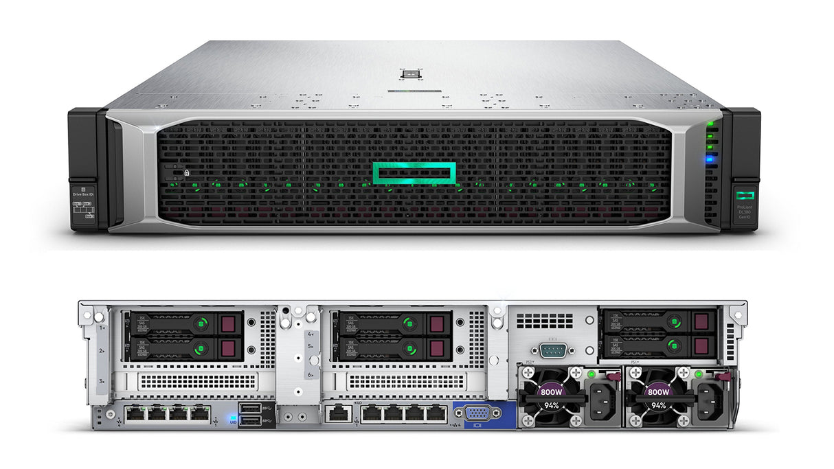 HPE ProLiant DL380 Gen10 8x 2.5" - 2x 20C/40T, 512GB RAM, P408i-a, 2x PSU - Pre-Configured