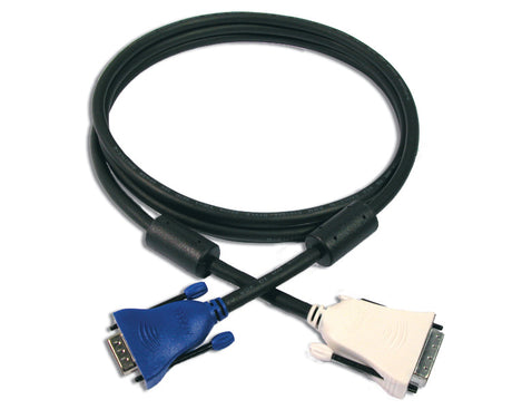 VGA - DVI-I monitor - tft kabel 2m