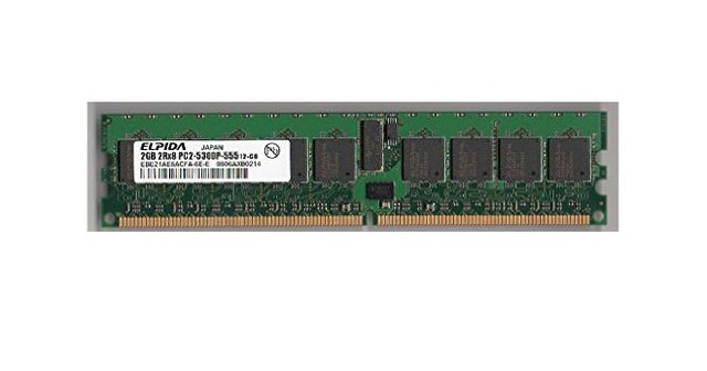 2GB 2Rx8 PC2-5300P DDR2-667 ECC, Elpida P/N: EBE21AE8ACFA-6E