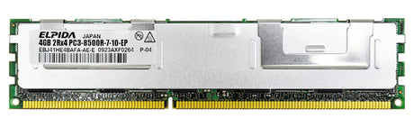 4GB 2Rx4 PC3-8500R DDR3-1066 Registered-ECC, Elpida P/N: EBJ41HE4BAFA-AE