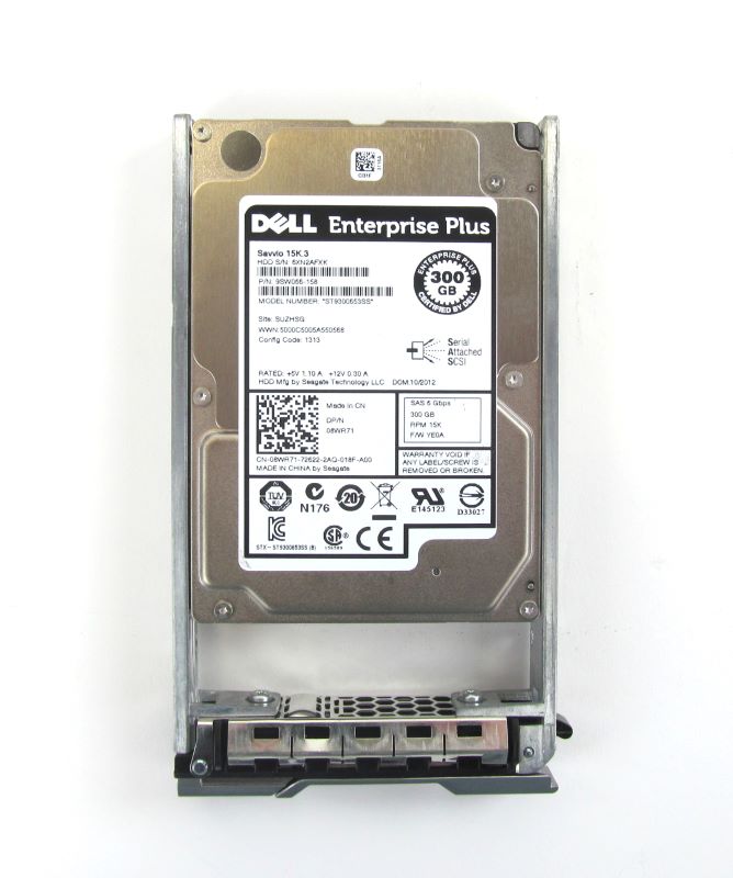 300GB 15K SAS 2.5" HDD DP 6G DELL ENTERPRISE PLUS P/N: 8WR71 08WR71