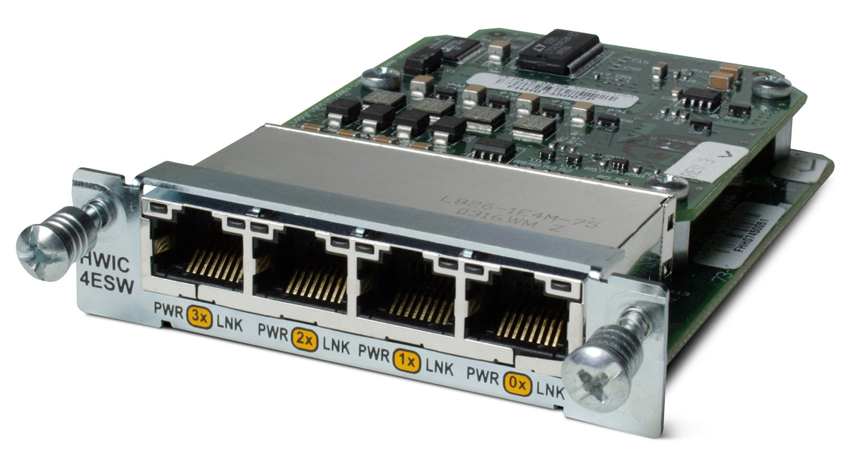 HWIC-4ESW= 4-port 10/100 Ethernet switch