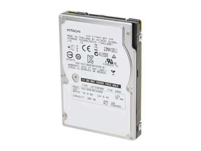 300GB 10K SAS 2.5" HDD DP 6G Hitachi/HGST P/N: 0B25657 118032766-A04