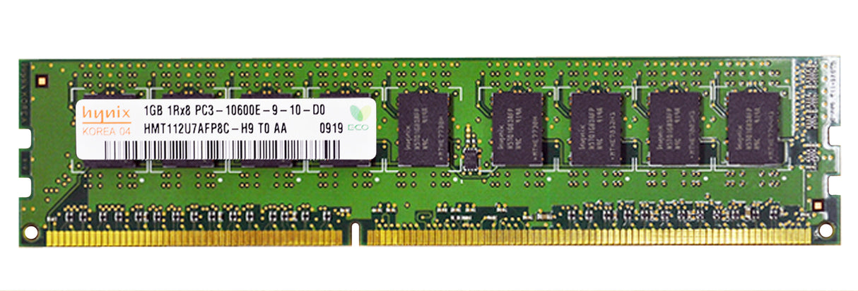 Memory Hynix 1GB 1Rx8 PC3-10600E DDR3-1333 ECC HMT112U7AFP8C-H9