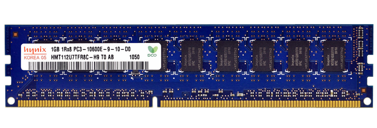 1GB 1Rx8 PC3-10600E DDR3-1333 ECC, Hynix P/N: HMT112U7TFR8C-H9