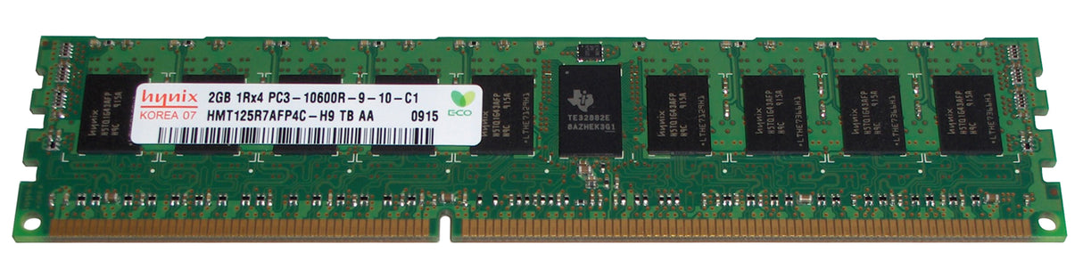 2GB 1Rx4 PC3-10600R DDR3-1333 ECC, Hynix P/N: HMT125R7AFP4C-H9