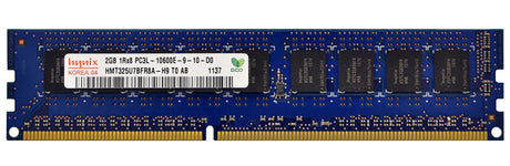 2GB 1Rx8 PC3L-10600E DDR3-1333 ECC Low Voltage, Hynix P/N: HMT325U7BFR8A-H9