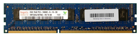 2GB 1Rx8 PC3-10600E DDR3-1333 ECC, Hynix P/N: HMT325U7BFR8C-H9