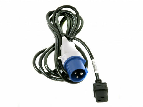 PCE Power Cord IEC-309 16A to IEC320 C19, 220-250V50, 60Hz, 3m P/N: N10044