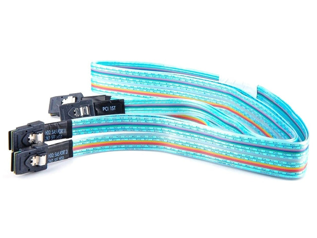 HP Dual Mini SAS Cable 37”(95cm) for DL 380p G8 P/N: 660707-001
2x SFF-8087 straight to 2x SFF-8087 straight