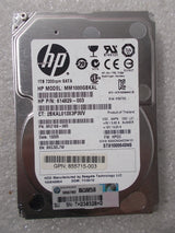 1000GB 7.2K SATA 2.5" Single Port, 6G, ORIGINEEL HP, 614829-003