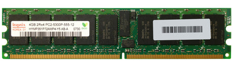 4GB 2Rx4 PC2-5300P DDR2-667 ECC, Hynix P/N: HYMP351P72AMP4-Y5