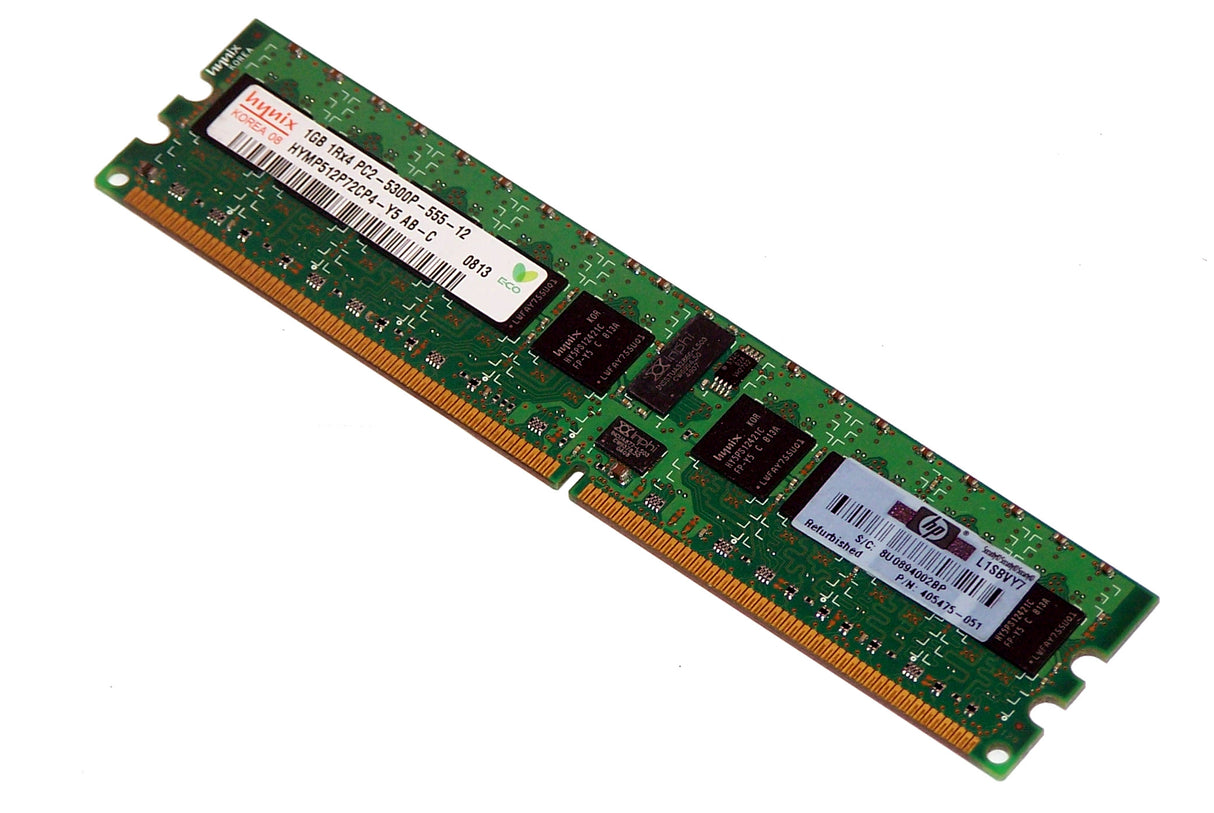 1GB 1Rx4 PC2-5300P DDR2-667 ECC, Hynix HP