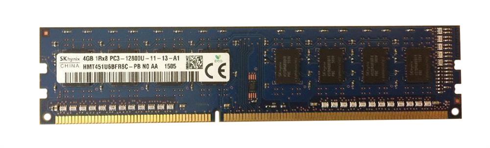  4GB 1Rx8 PC3-12800U DDR3-1600, Hynix[P/N: HMT451U6BFR8C-PB] 
