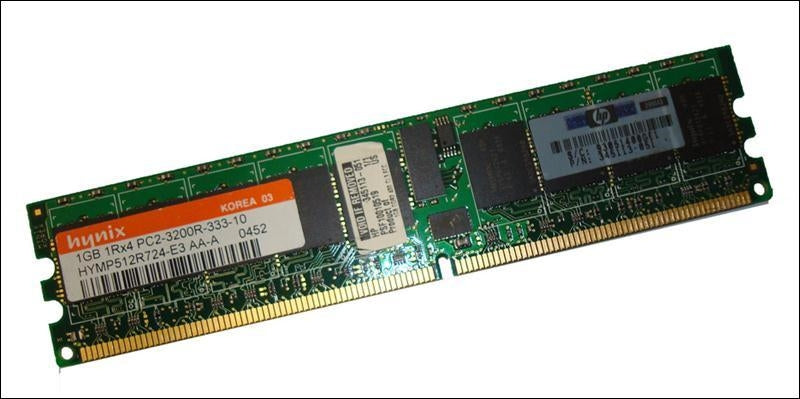 Memory Hynix HP 1GB 1Rx4 PC2-3200R ECC DDR2-400 HYMP512R724-E3